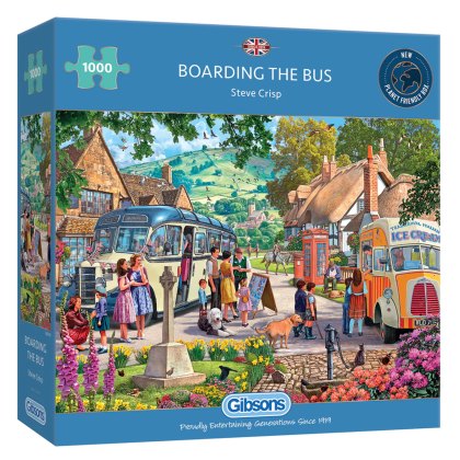 Gibsons Boarding The Bus 1000Pc Puzzle Gibsons Boarding The Bus 1000Pc Puzzle