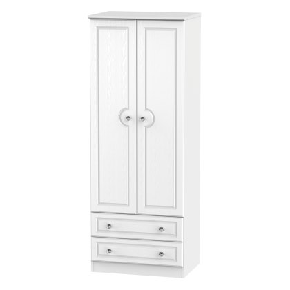Krystal Tall 2ft6in 2 Drawer Wardrobe Krystal Tall 2ft6in 2 Drawer Wardrobe