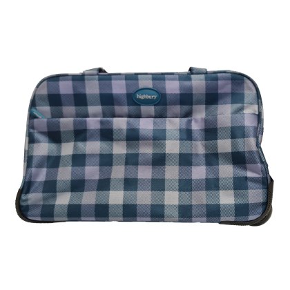Highbury Blue Plaid Cabin Weekend Trolley Bag Highbury Blue Plaid Cabin Weekend Trolley Bag