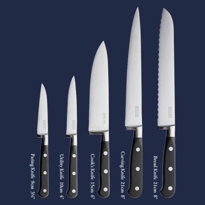 Stellar Classic 5 Piece Knife Block Wood Stellar Classic 5 Piece Knife Block Wood