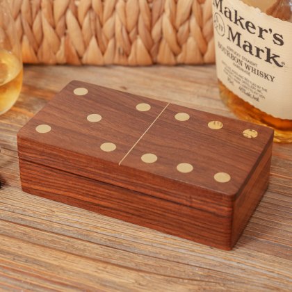 Harvey Makin Dominoes in Wooden Box Harvey Makin Dominoes in Wooden Box