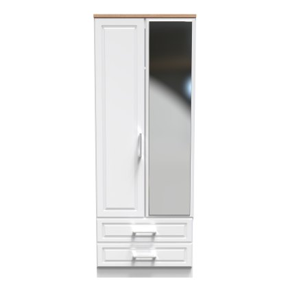Stoneacre 2ft 6in 2 Drawer Mirror Wardrobe Stoneacre 2ft 6in 2 Drawer Mirror Wardrobe