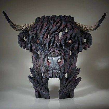 Edge Sculptures - Black Cow Bust Edge Sculptures - Black Cow Bust