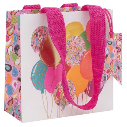 Glick Paisley Pink Balloons Gift Bags Glick Paisley Pink Balloons Gift Bags