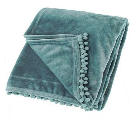 Walton & Co Cashmere Touch Throw Smoke Blue Walton & Co Cashmere Touch Throw Smoke Blue