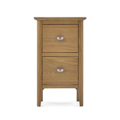 Sand Banks Narrow 2 Drawer Bedside Table Sand Banks Narrow 2 Drawer Bedside Table