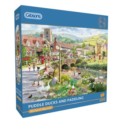 Gibsons Puddle Ducks & Paddling 500 Piece Puzzle Gibsons Puddle Ducks & Paddling 500 Piece Puzzle