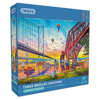 Gibsons Three Bridges Crossing 1000 Piece Puzzle Gibsons Three Bridges Crossing 1000 Piece Puzzle