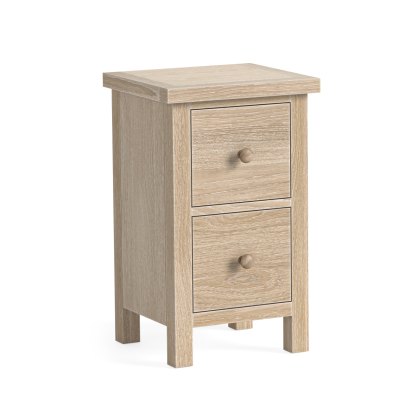 Cottage Collection Narrow Bedside Table in Oak Cottage Collection Narrow Bedside Table in Oak