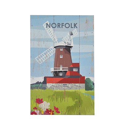 Zippy & George Norfolk Windmill & Poppies Plaques Zippy & George Norfolk Windmill & Poppies Plaques