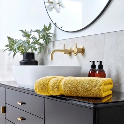 Christy Signum Mustard Hand Towel Christy Signum Mustard Hand Towel