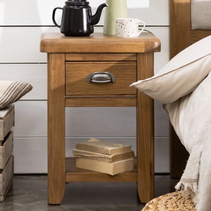Manor Oak Bedside Cabinet Manor Oak Bedside Cabinet