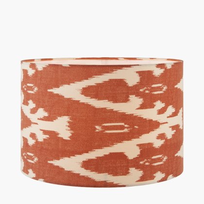 Pacific Lars 35cm Cinnamon Ikat Cylinder Lampshade Pacific Lars 35cm Cinnamon Ikat Cylinder Lampshade