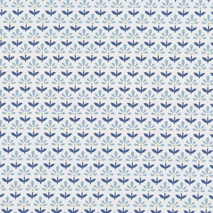Fleur Denim PVC Fabric Fleur Denim PVC Fabric