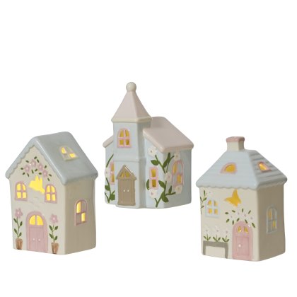 Kaemingk Patterned House Tea Light Holder Kaemingk Patterned House Tea Light Holder