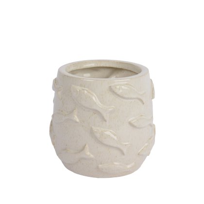 Kaemingk Fishes Glazed Planter Kaemingk Fishes Glazed Planter