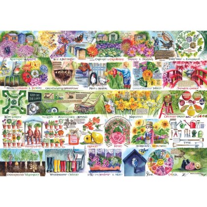 Gibsons Wheelbarrows and Wellies 1000pc Puzzle Gibsons Wheelbarrows and Wellies 1000pc Puzzle