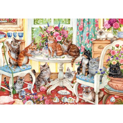 Gibsons Tails From The Tea Party 500pc Puzzle Gibsons Tails From The Tea Party 500pc Puzzle