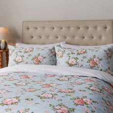 Fable Wild Rose Duck Egg Duvet Cover Set Fable Wild Rose Duck Egg Duvet Cover Set