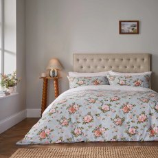 Fable Wild Rose Duck Egg Duvet Cover Set Fable Wild Rose Duck Egg Duvet Cover Set