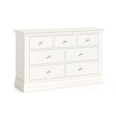 Burgundy Off White 3 Over 4 Drawer Chest Burgundy Off White 3 Over 4 Drawer Chest