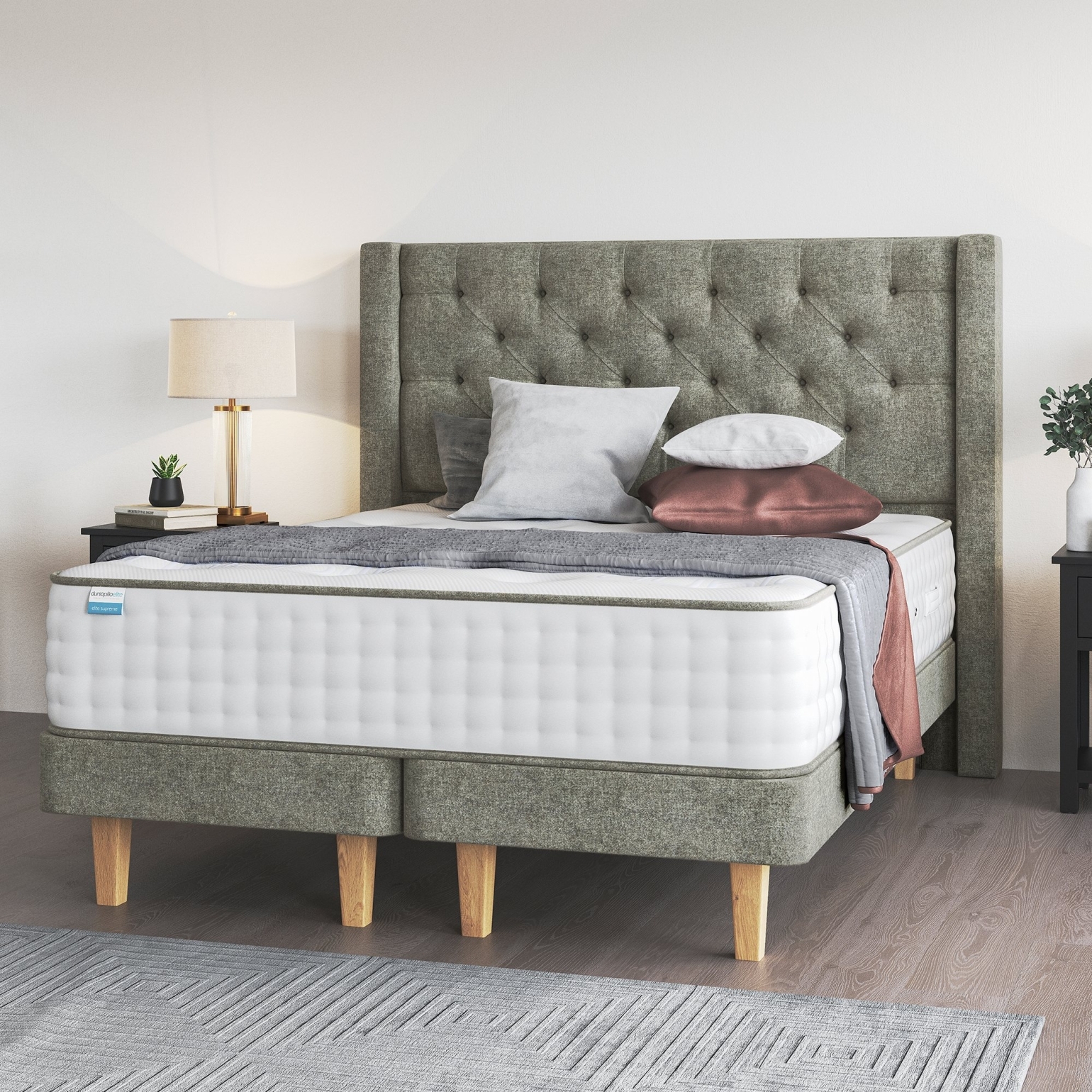 The brand new Dunlopillo Elite collection combines luxury premium Talalay latex, hand center-tied calico pocket springs, and the finest natural fillings available.

The unique designs provide the ultimate in comfort, support, and breathability, allowing users to indulge in a perfect night’s sleep.
