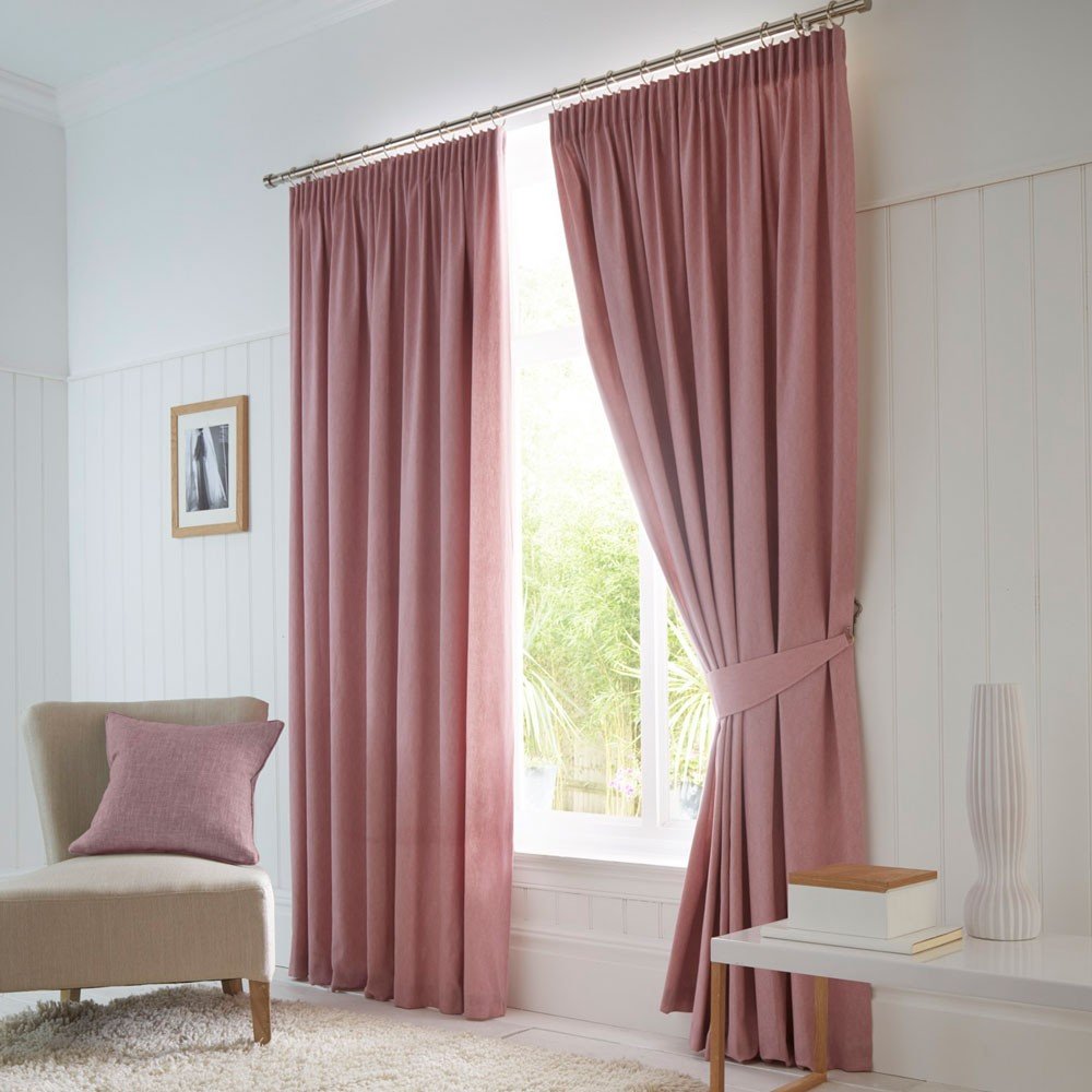 Fusion Dijon Blush Blackout Curtains | Aldiss of Norfolk