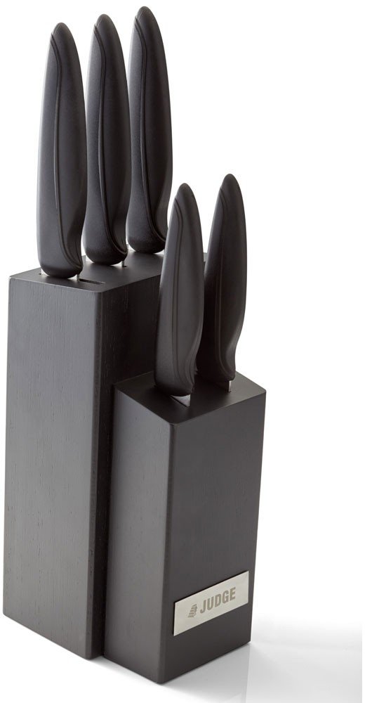 Sabatier Edgekeeper Self Sharpening 5 Piece Acacia Knife Block - Aldiss