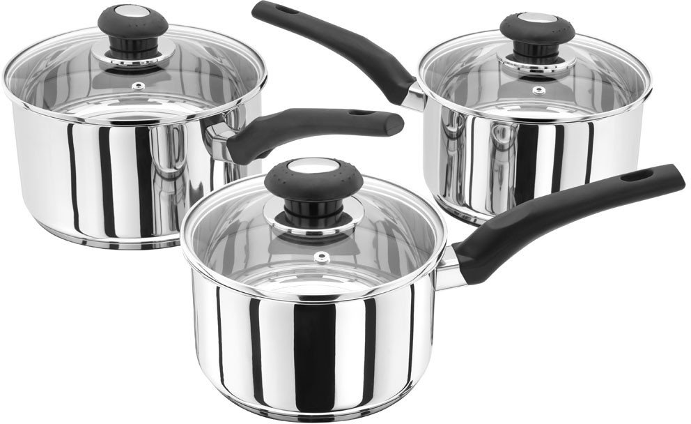 Judge Vista 5-Piece Saucepan Set with Vented Lids - More Saucepans Onl -  Aldiss