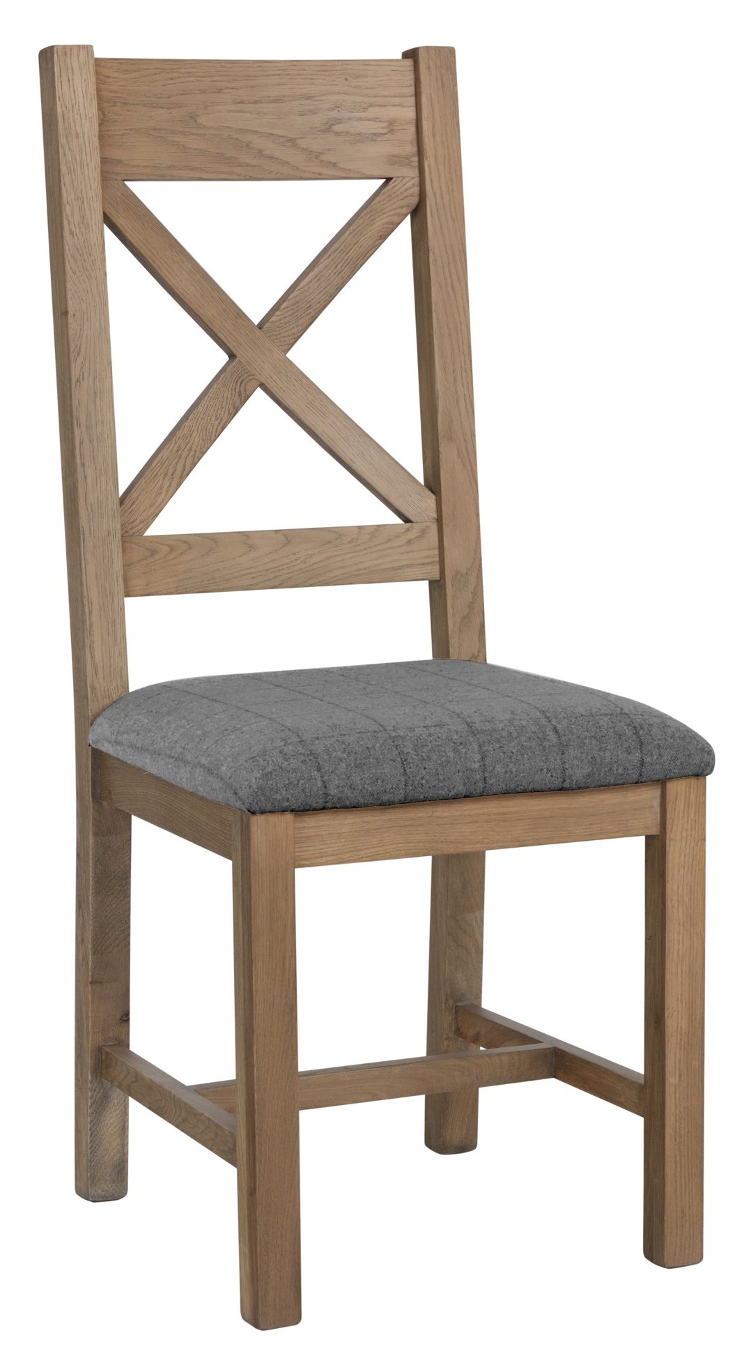 grey cross back dining chairs