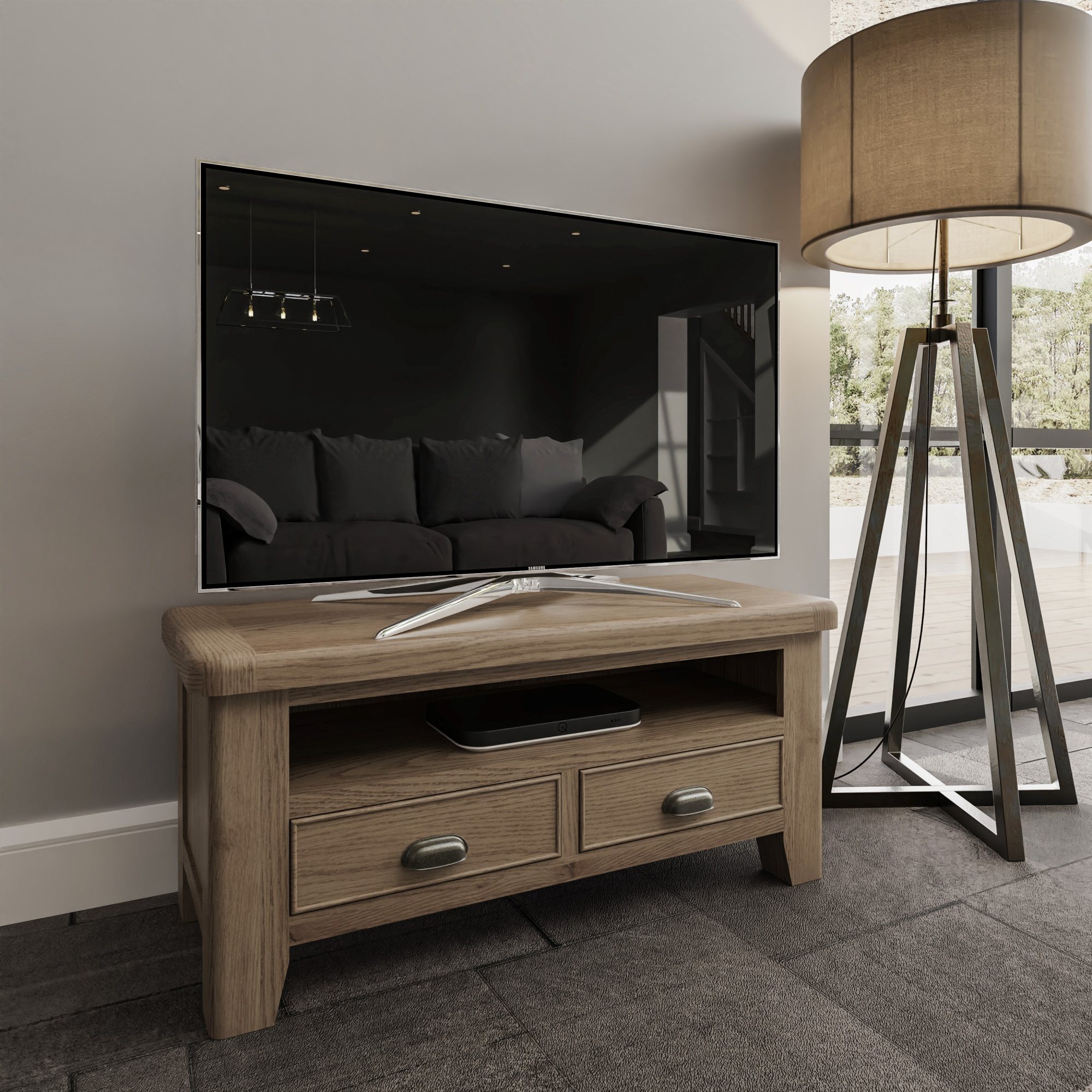 Oak furniture land tv deals corner unit