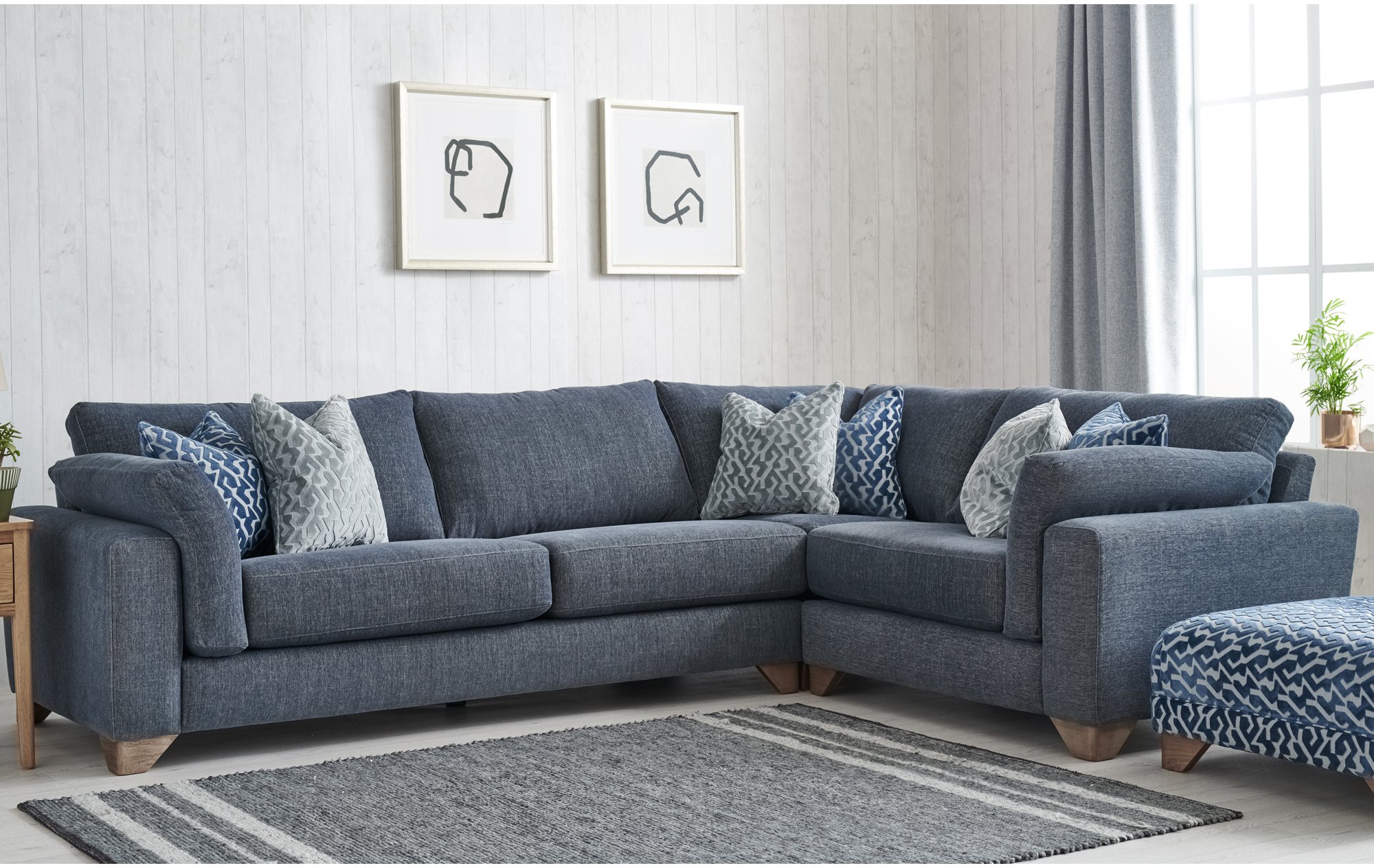 Orlando Large Corner Sofa | Aldiss of Norfolk