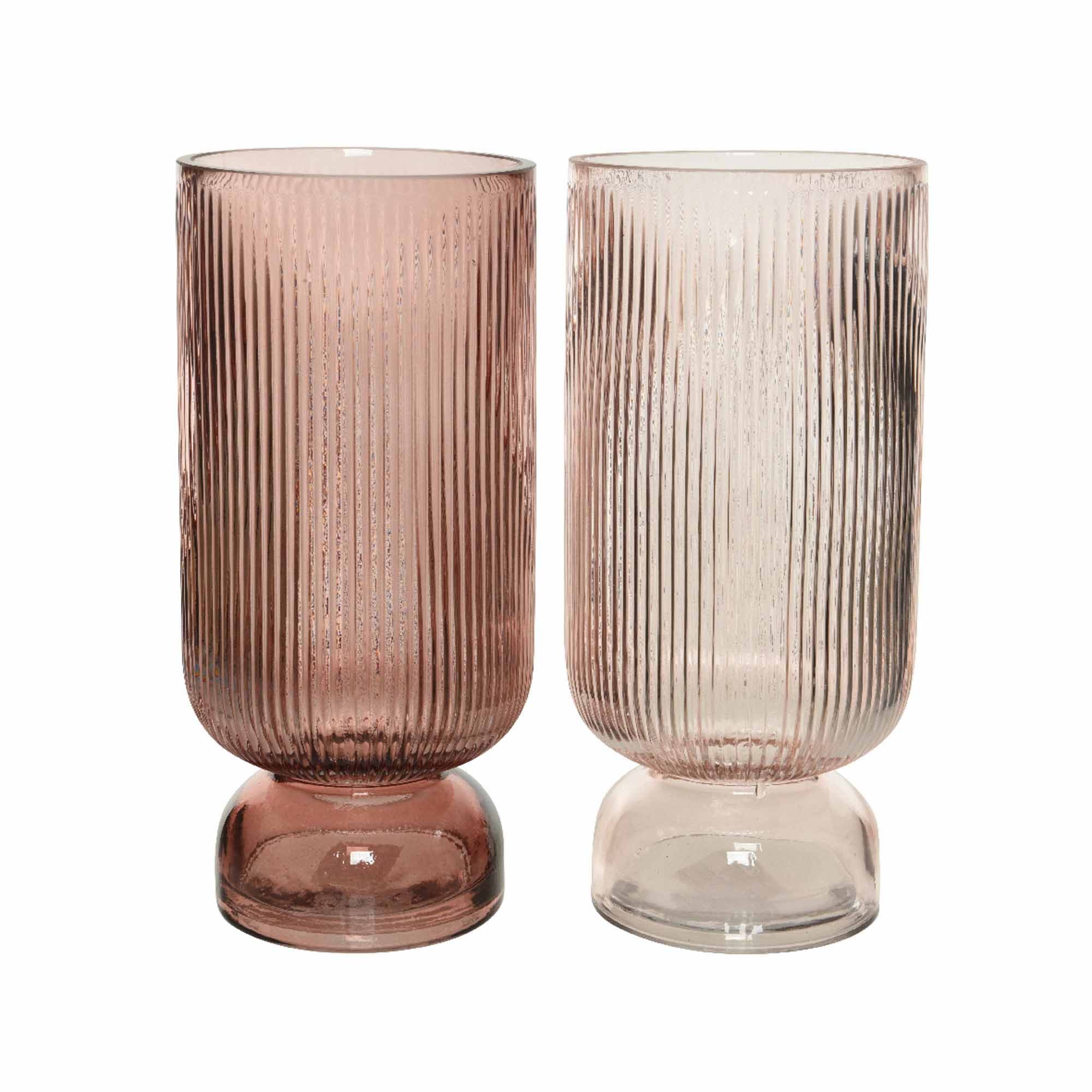 blush glass vase