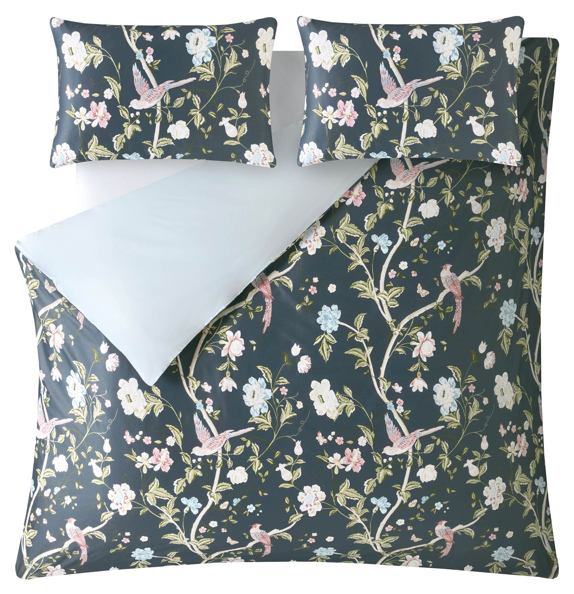 Laura Ashley Summer Palace Midnight Duvet Cover Set Aldiss