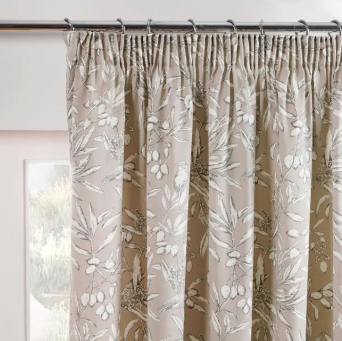 Sundour | Aviary Parchment Ready Made Curtains | Aldiss