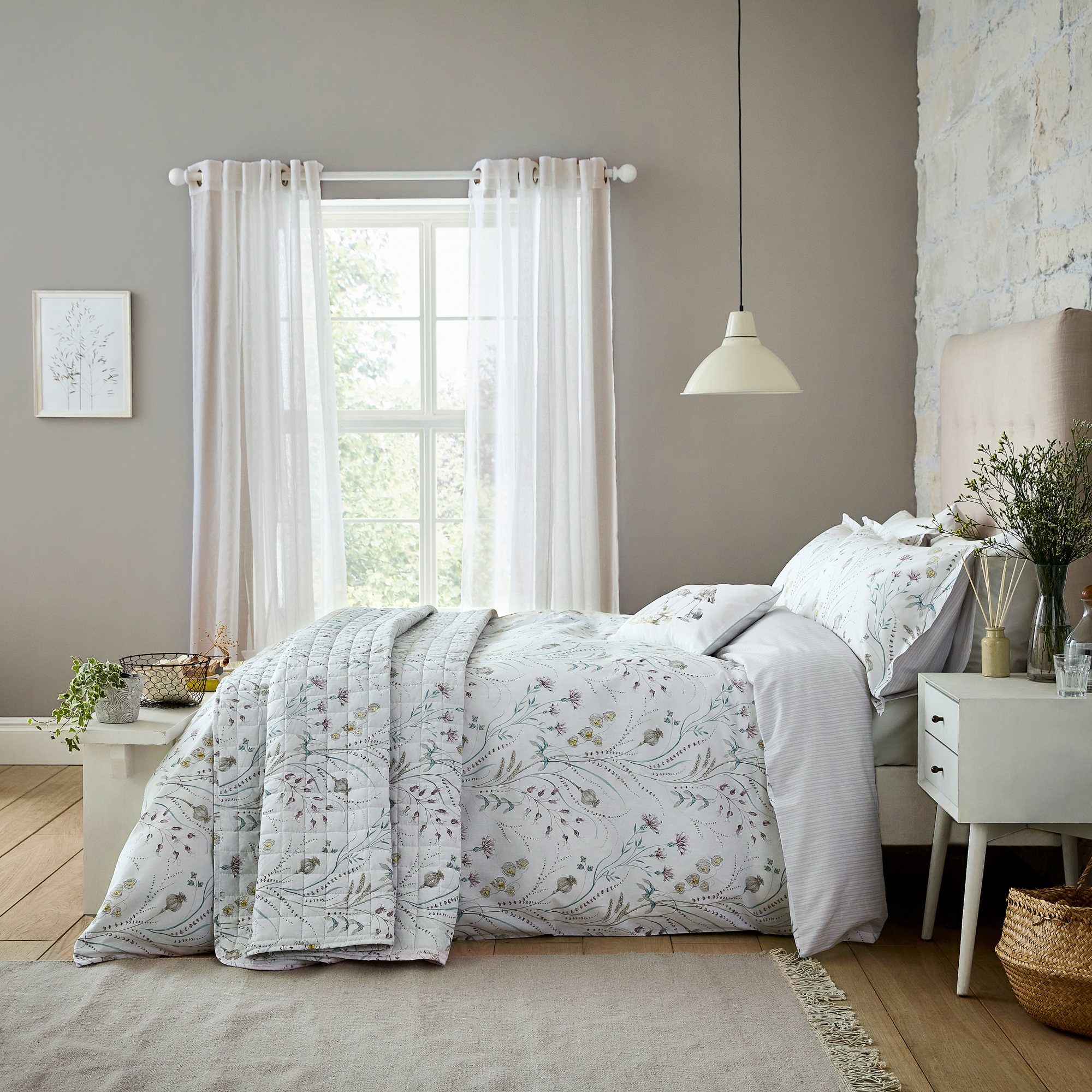 Sanderson Options Summer Harvest Ochre Duvet Cover Set - Aldiss