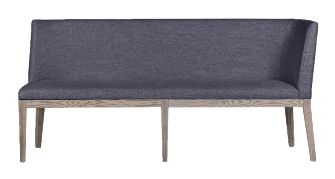 Falun Dark Grey Long Corner Bench | Aldiss of Norfolk