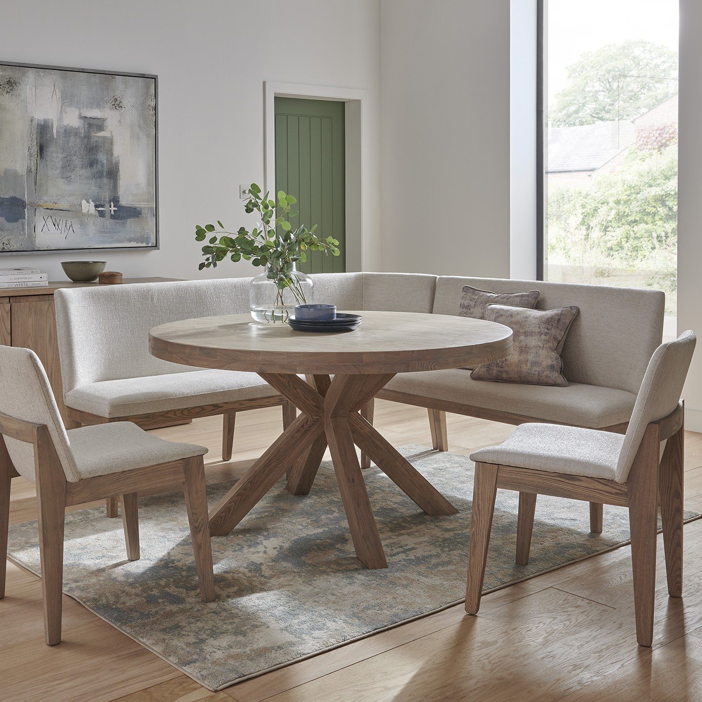 Corner table dining set sale