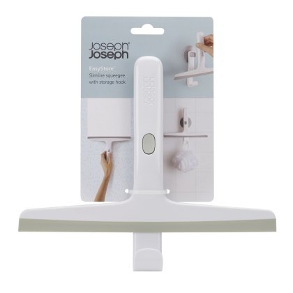 Joseph Joseph EasyStore Slimline Squeegee with Hook Grey Joseph Joseph EasyStore Slimline Squeegee with Hook Grey