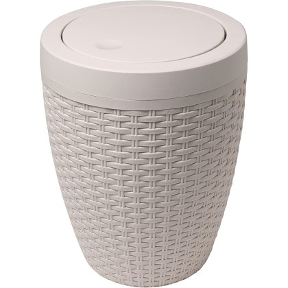 Addis Rattan Bath Bin Calico Addis Rattan Bath Bin Calico