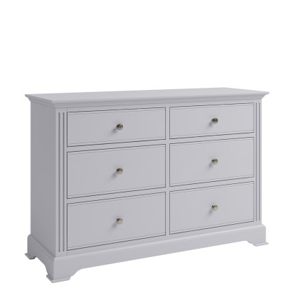 Turin 6 Drawer Chest Grey