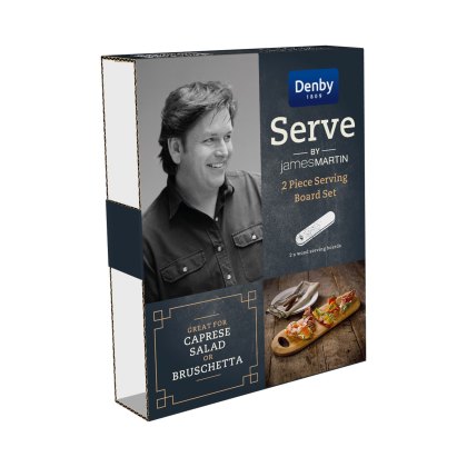 Denby James Martin 2 Piece Serving Board Set Denby James Martin 2 Piece Serving Board Set