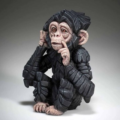 Edge Sculptures - Baby Chimpanzee 'Hear No Evil'