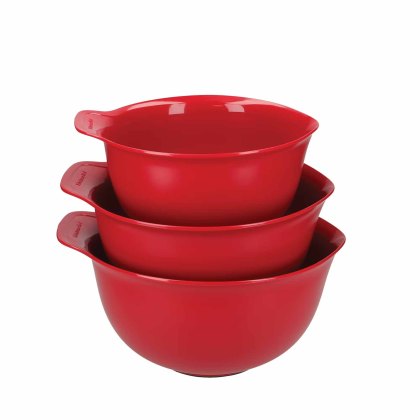 KitchenAid set of three mixing Bowls in Red KitchenAid set of three mixing Bowls in Red
