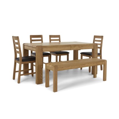 Fenwick Extending Dining Table and 4 Chairs & Bench Fenwick Extending Dining Table and 4 Chairs & Bench