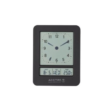 Acctim Sinclair Black Alarm Clock Acctim Sinclair Black Alarm Clock