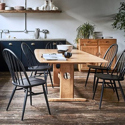 Ercol Windsor Large Extending Table & 6 Chairs Ercol Windsor Large Extending Table & 6 Chairs