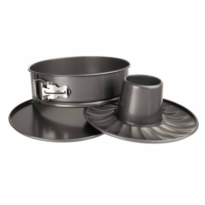 Luxe 2-in-1 23cm Spring Form Cake & Bundt Pan Luxe 2-in-1 23cm Spring Form Cake & Bundt Pan