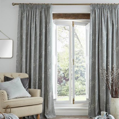 Laura Ashley Pussy Willow Steel Grey Curtains Laura Ashley Pussy Willow Steel Grey Curtains
