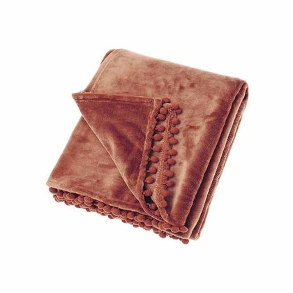 Walton & Co Cashmere Touch Throw Nutmeg Walton & Co Cashmere Touch Throw Nutmeg